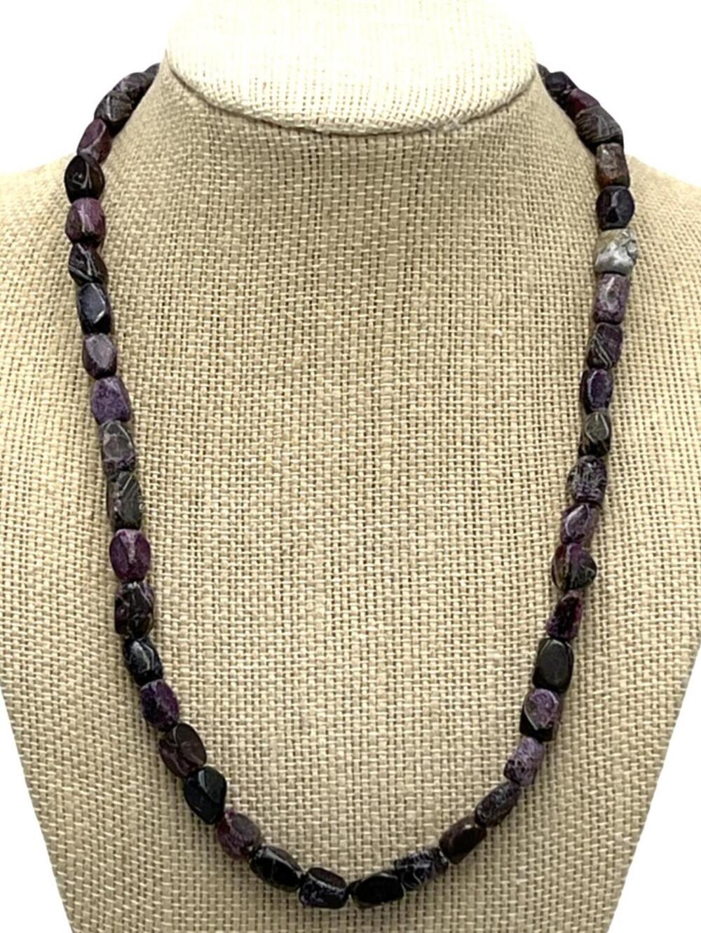 925 Jay King Mine Finds Sterling Silver Charoite Necklace